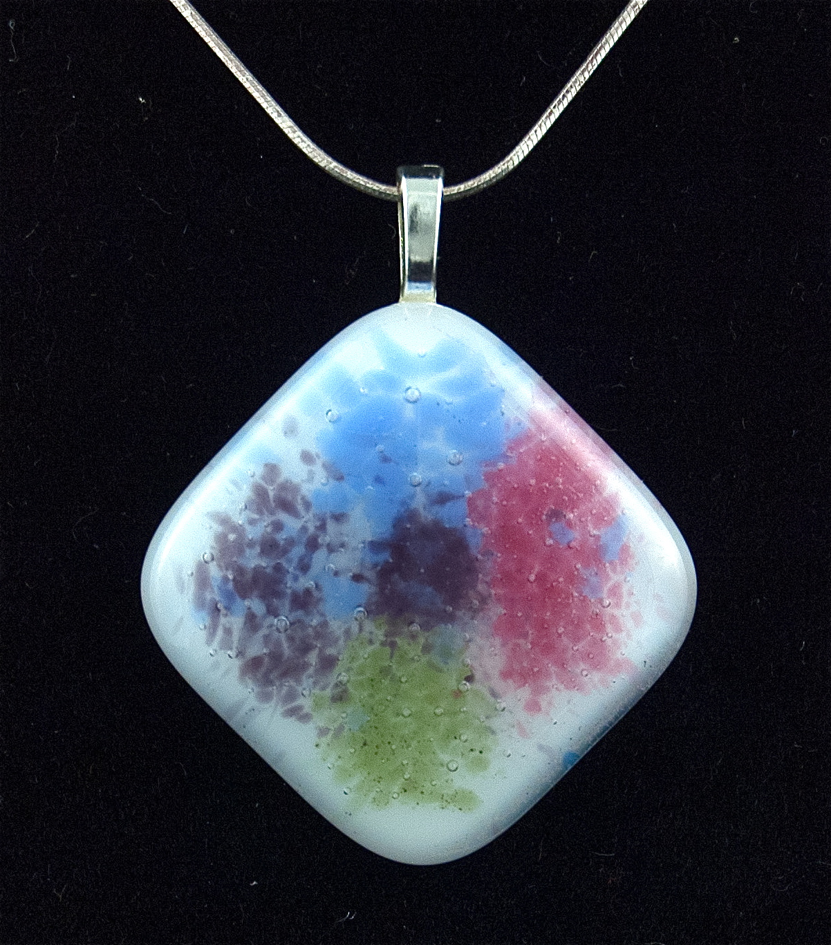Hand Blown Glass Pendants For Necklace ~ Teardrop Shape ~ Multicolored ~  New | eBay